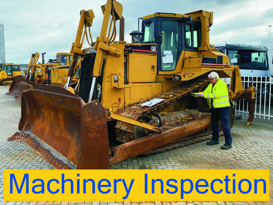 Inspections for new and used heavy construction and mining equipment